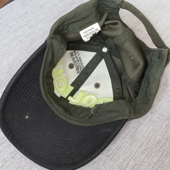 Cool  forest green black Policia logo baseball Hat - Picture 4 of 5